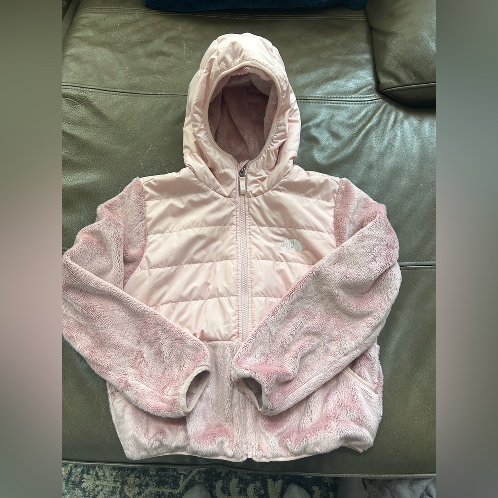 The North Face Kids Light Pink Fleece Hoodie